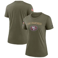 Women's Nike Olive San Francisco 49ers Salute To Service Legend T-Shirt