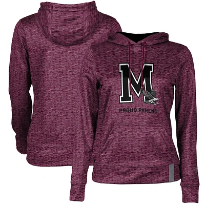 Women's Maroon Maryland Eastern Shore Hawks Proud Parent Pullover Hoodie