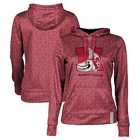 Women's Red Muskingum Muskies Soccer Pullover Hoodie