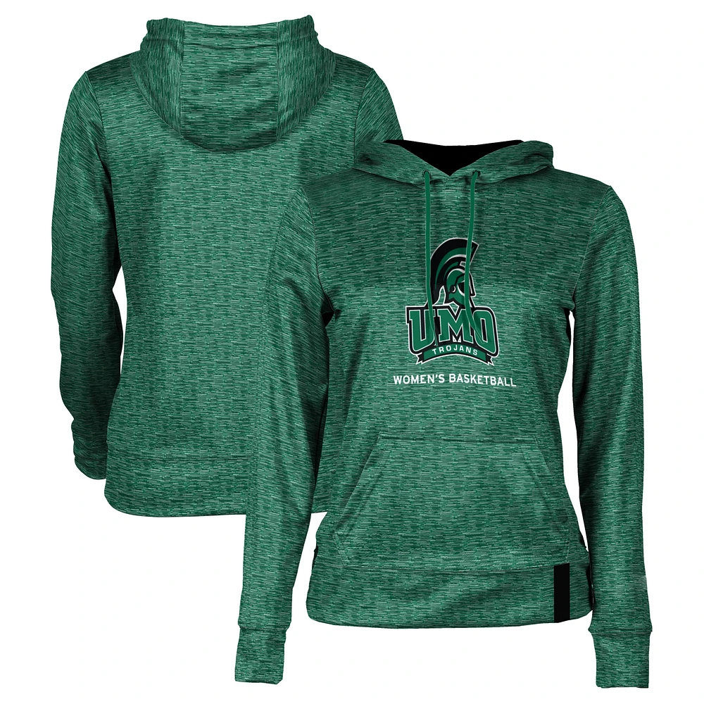 Women's Green Mount Olive Trojans Basketball Pullover Hoodie