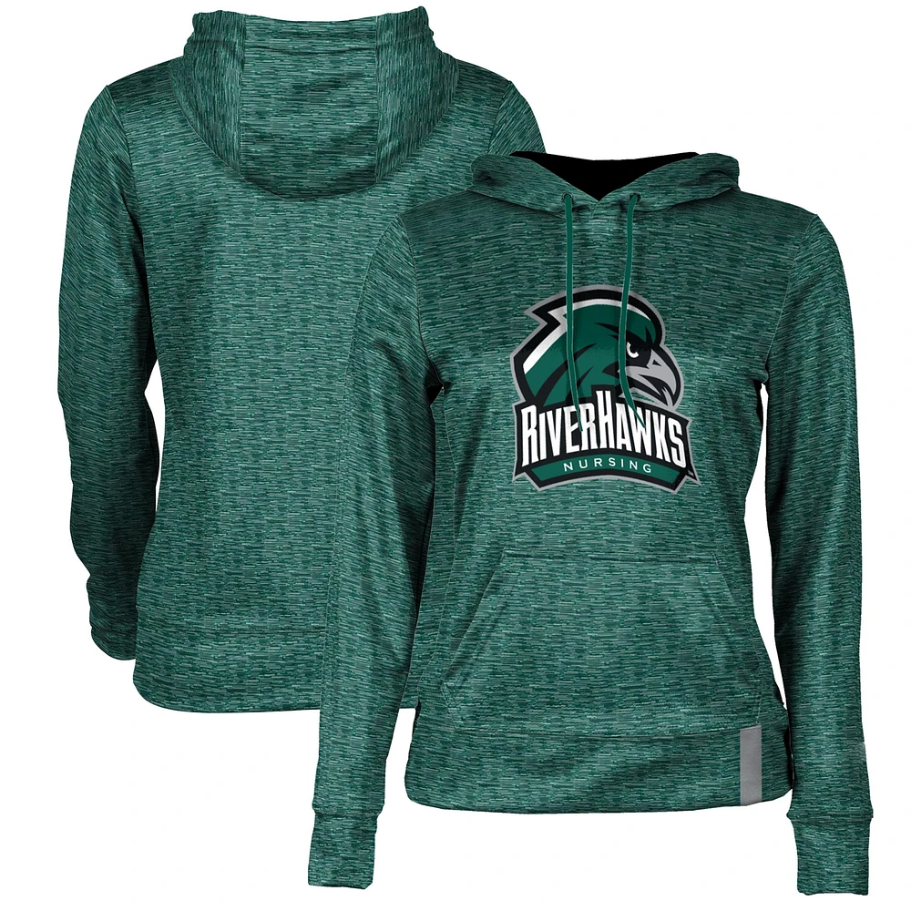 Women's Green Northeastern State Riverhawks Nursing Pullover Hoodie