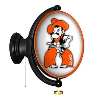 Oklahoma State Cowboys Mascot 21'' x 23'' Rotating Lighted Wall Sign