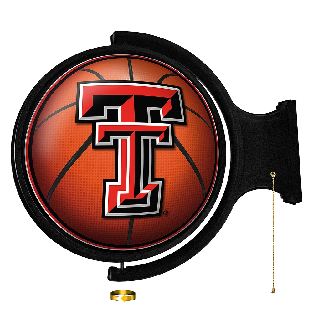 Texas Tech Red Raiders Basketball 21'' x 23'' Rotating Lighted Wall Sign