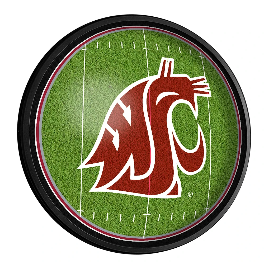 Washington State Cougars Football 18'' Round Slimline Illuminated Wall Sign