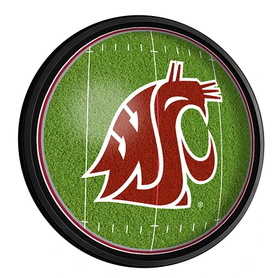 Washington State Cougars Football 18'' Round Slimline Illuminated Wall Sign