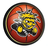 Wichita State Shockers Basketball 18'' Round Slimline Illuminated Wall Sign