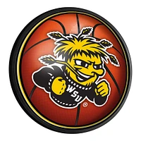 Wichita State Shockers Basketball 18'' Round Slimline Illuminated Wall Sign