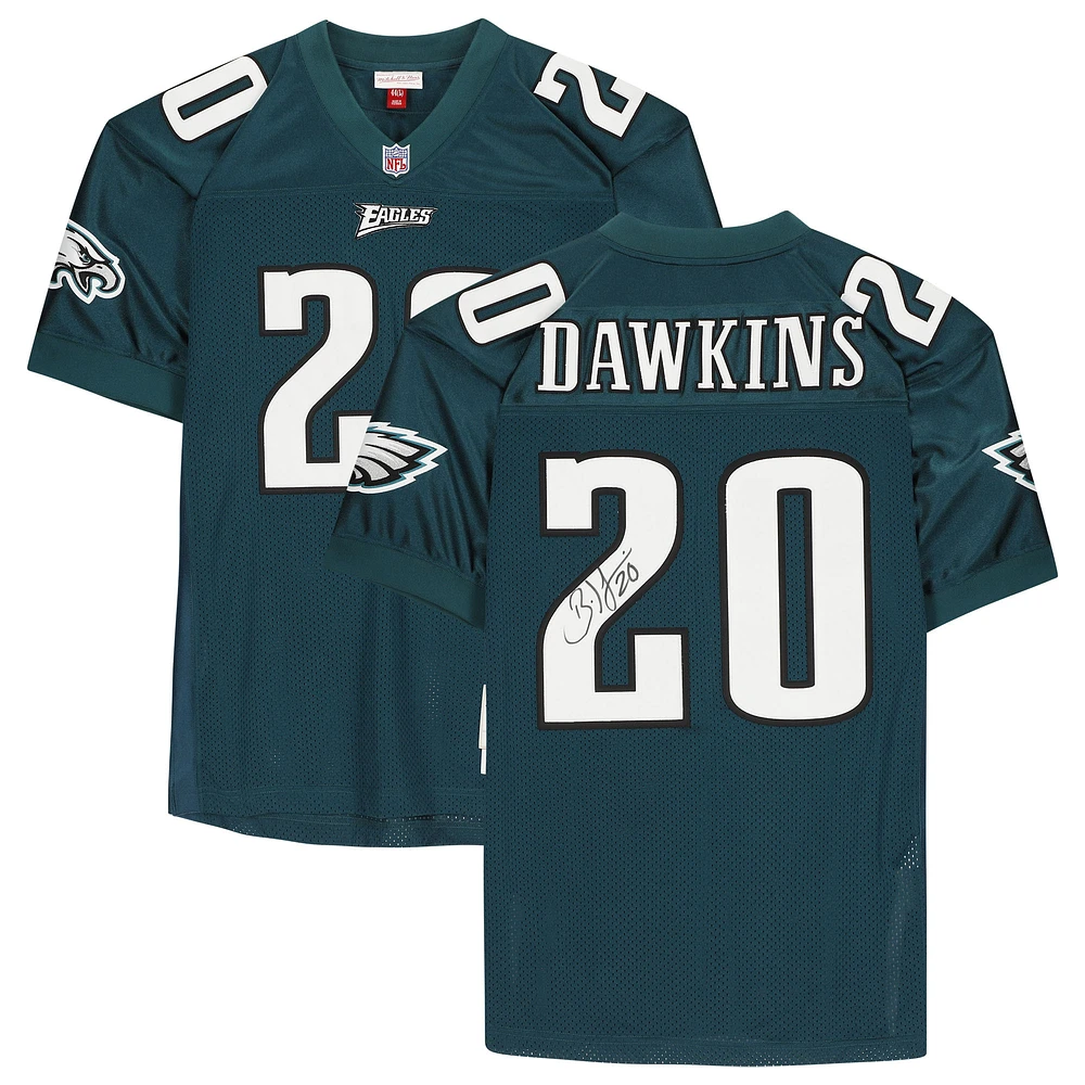 Brian Dawkins Philadelphia Eagles Autographed Midnight Green Mitchell & Ness Authentic Jersey