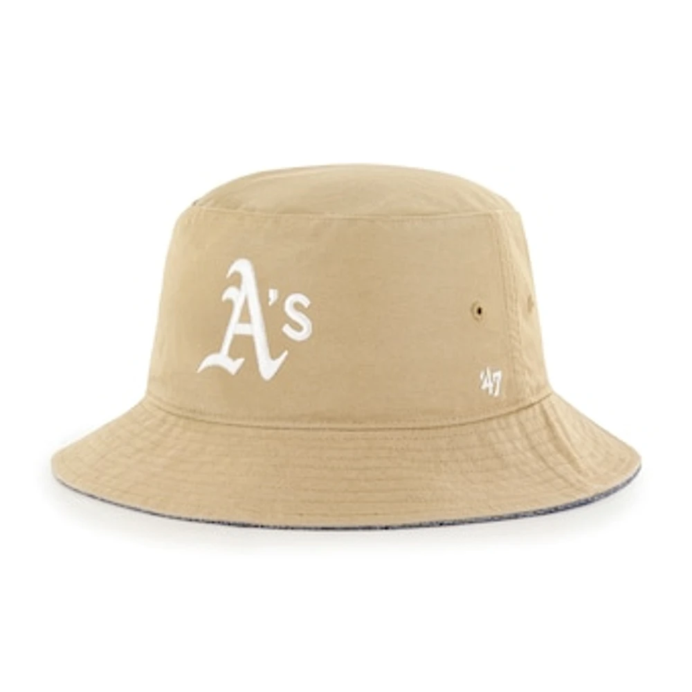 Men's '47 Khaki Athletics Chambray Ballpark Bucket Hat