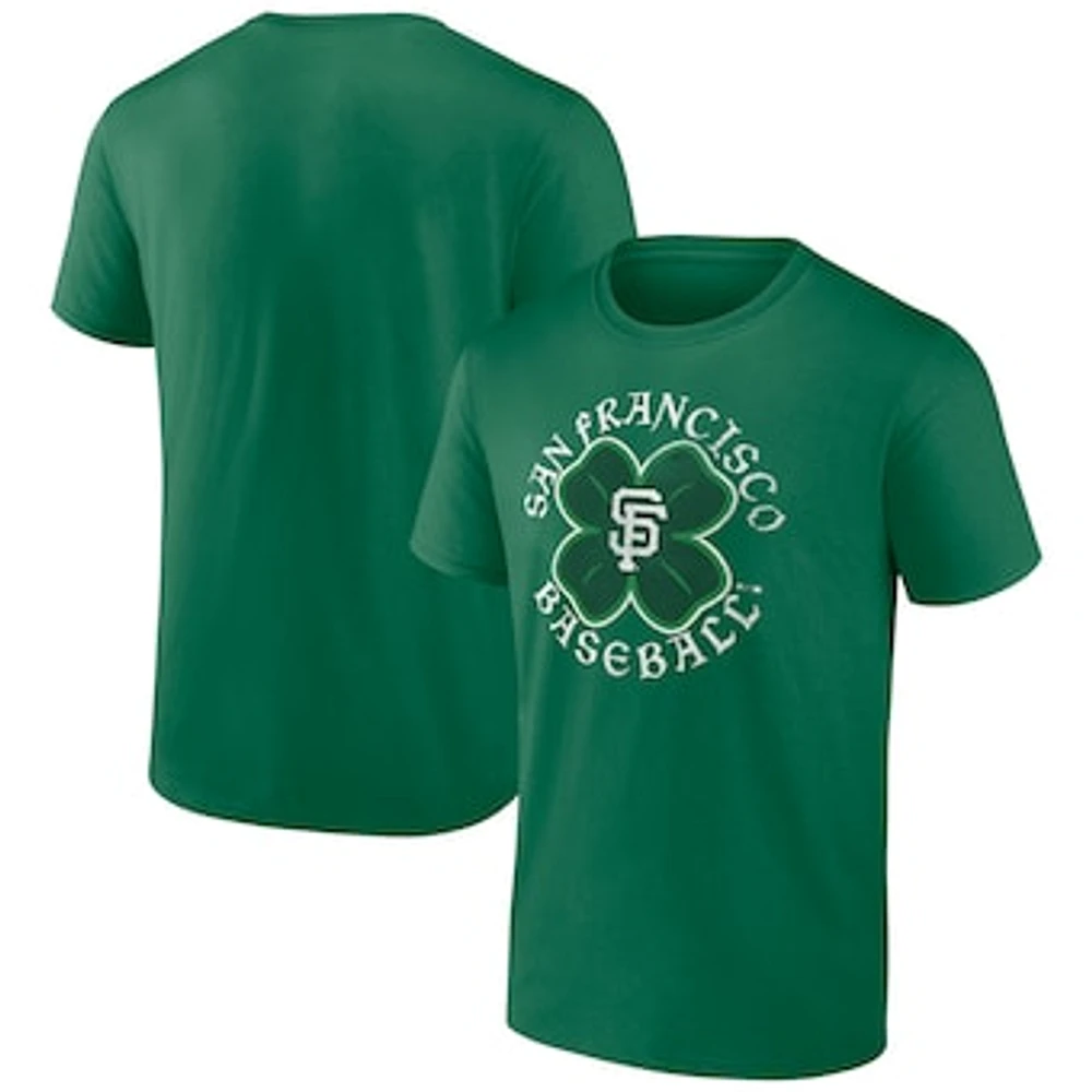 Men's Fanatics Kelly Green San Francisco Giants Celtic Clover T-Shirt