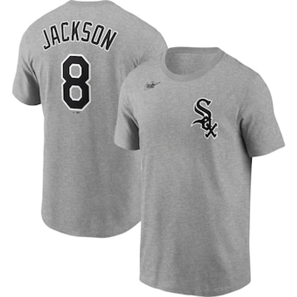 Men's Nike Bo Jackson Heathered Gray Chicago White Sox Cooperstown Collection Name & Number T-Shirt