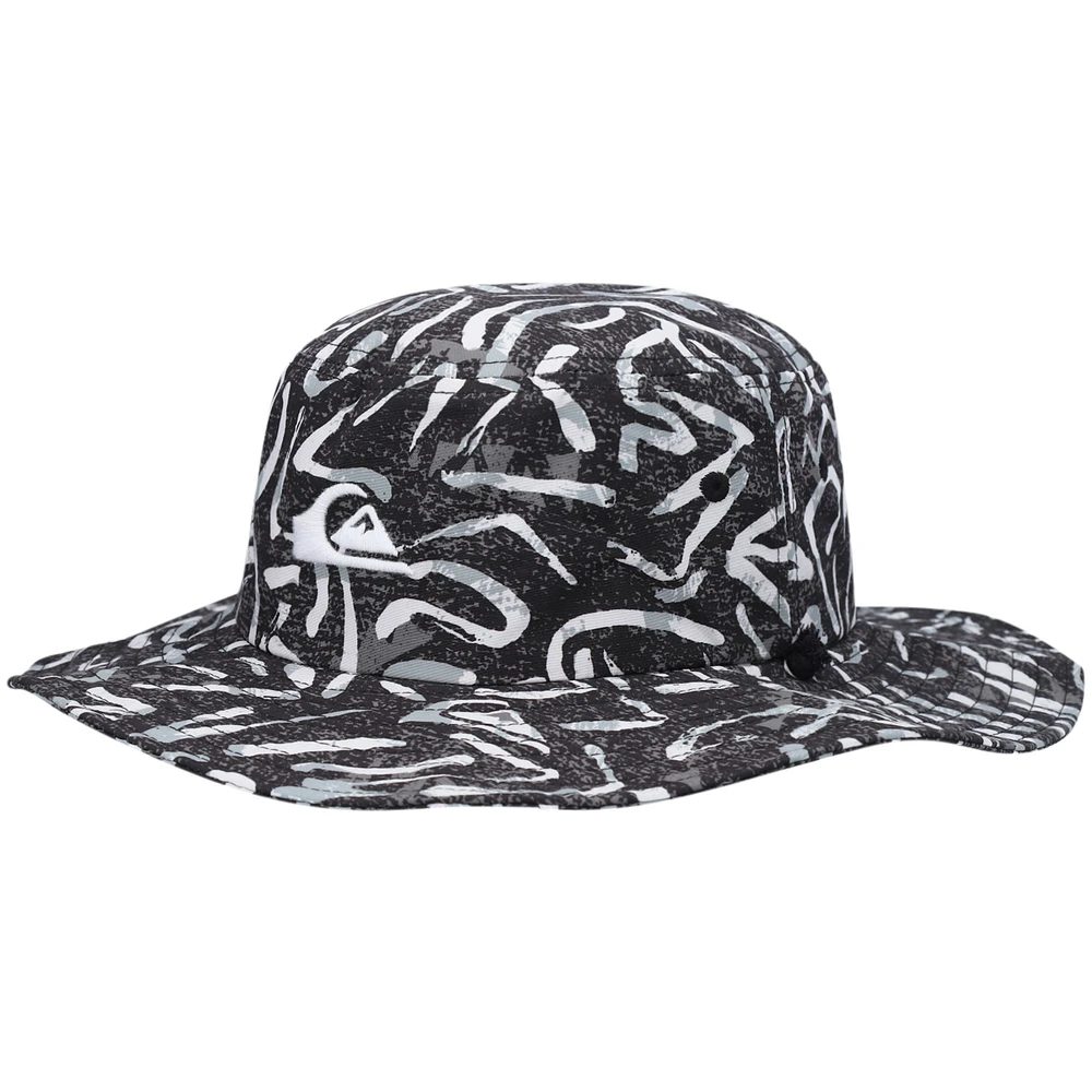 Men's Quiksilver Black Bushmaster Logo Bucket Hat