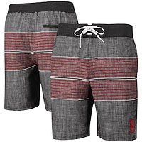 Men's G-III Sports by Carl Banks Charcoal Boston Red Sox Horizon Volley Swim Trunks
