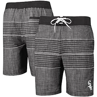 Men's G-III Sports by Carl Banks Charcoal Chicago White Sox Horizon Volley Swim Trunks