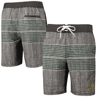 Men's G-III Sports by Carl Banks Charcoal Athletics Horizon Volley Swim Trunks