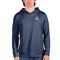 Men's Antigua Heathered Navy Arizona Wildcats Absolute Pullover Hoodie