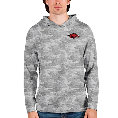 Men's Antigua Camo Arkansas Razorbacks Absolute Pullover Hoodie