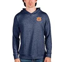 Men's Antigua Heathered Navy Auburn Tigers Absolute Pullover Hoodie