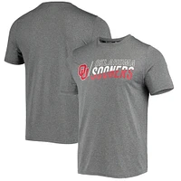 Men's Champion Gray Oklahoma Sooners Slash Stack T-Shirt