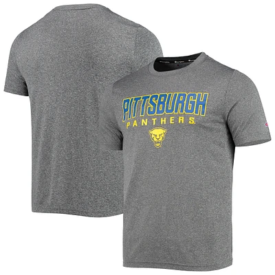 Men's Champion Gray Pitt Panthers Stack T-Shirt