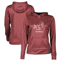 Women's Red Pacific Boxers Pharmacy Pullover Hoodie