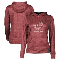 Women's Red Pacific Boxers Social Work Pullover Hoodie