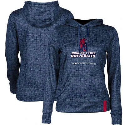 Women's Blue Rogers State Hillcats Cross Country Pullover Hoodie