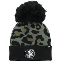 Women's '47 Hunter Green Florida State Seminoles Bagheera Cuffed Knit Hat with Pom