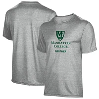 Men's Gray Manhattan Jaspers Brother Name Drop T-Shirt