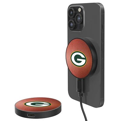 Green Bay Packers 10-Watt Football Design Wireless Magnetic Charger