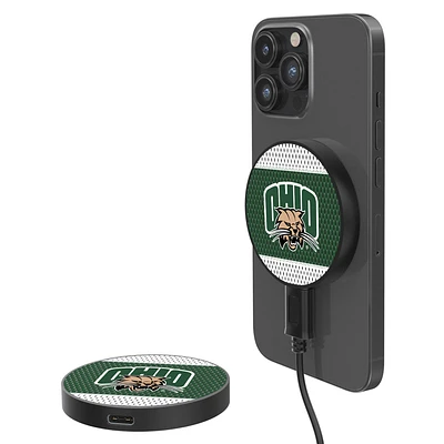 Ohio Bobcats 10-Watt Mesh Design Wireless Magnetic Charger