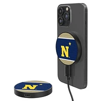Navy Midshipmen 10-Watt Mesh Design Wireless Magnetic Charger