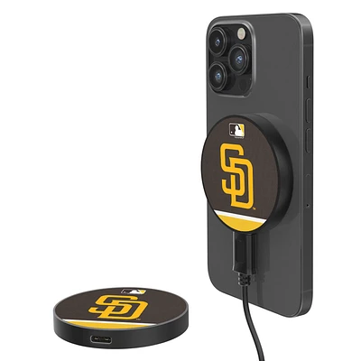 San Diego Padres 10-Watt Stripe Design Wireless Magnetic Charger