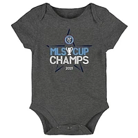 Infant Charcoal New York City FC 2021 MLS Cup Champions Locker Room Bodysuit