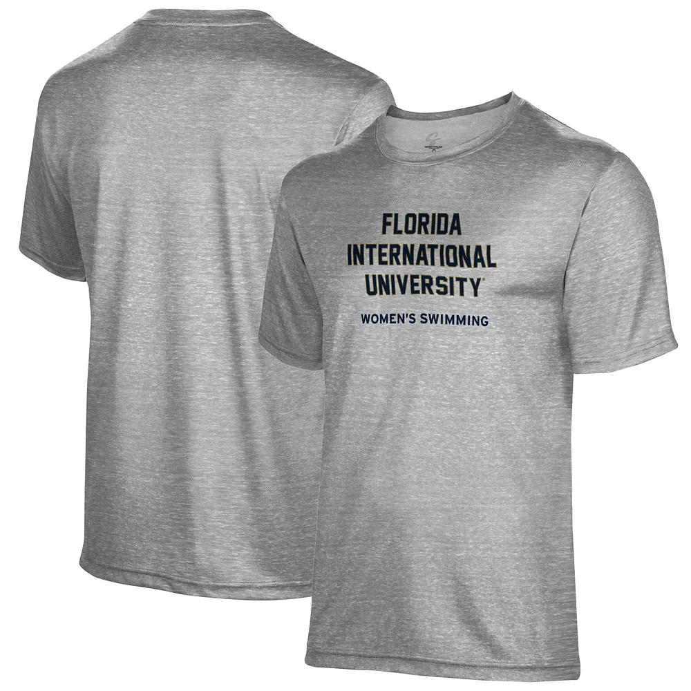 Men's Gray FIU Panthers Women's Swimming Name Drop T-Shirt