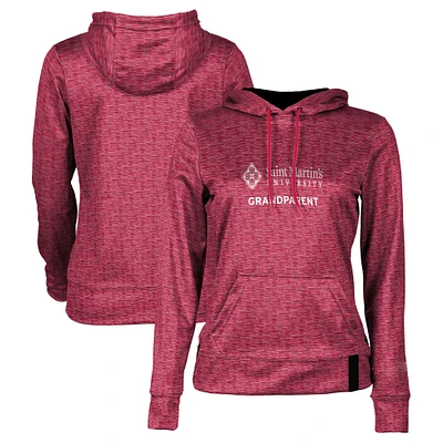 Women's Red Saint Martin's Saints Grandparent Pullover Hoodie