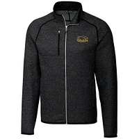 Men's Cutter & Buck Heathered Charcoal Wisconsin-Milwaukee Panthers Big Tall Mainsail Full-Zip Jacket
