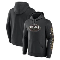 Men's Fanatics Black 2022 NHL All-Star Game Event Logo Fitted Pullover Hoodie