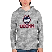 Men's Antigua Camo UConn Huskies Team Logo Absolute Pullover Hoodie