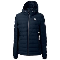 Women's Cutter & Buck Navy New York Giants Mission Ridge Repreve Full-Zip Puffer Jacket
