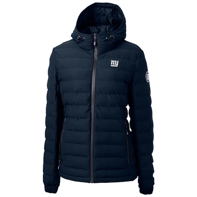 Women's Cutter & Buck Navy New York Giants Mission Ridge Repreve Full-Zip Puffer Jacket