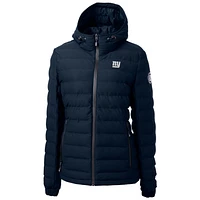 Women's Cutter & Buck Navy New York Giants Mission Ridge Repreve Full-Zip Puffer Jacket