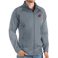 Men's Antigua Steel Central Michigan Chippewas Links Full-Zip Golf Jacket