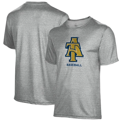 Men's Gray North Carolina A&T Aggies Baseball Name Drop T-Shirt