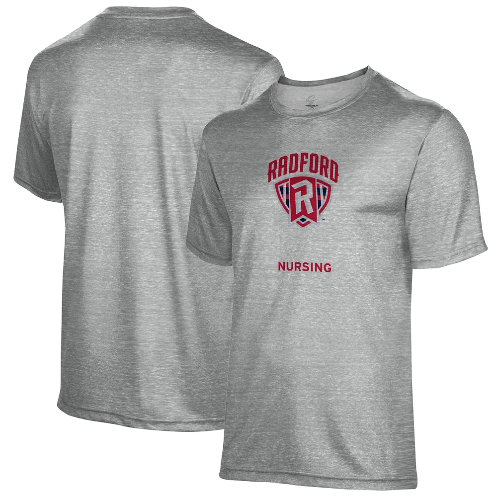 Men's Gray Radford Highlanders Nursing Name Drop T-Shirt