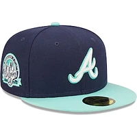 Men's New Era Navy Atlanta Braves 40th Anniversary Team - 59FIFTY Fitted Hat