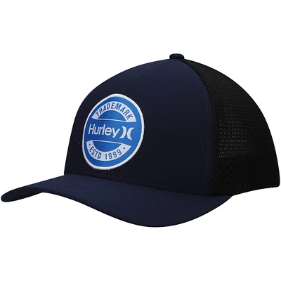 Men's Hurley Navy Charter Trucker Snapback Hat