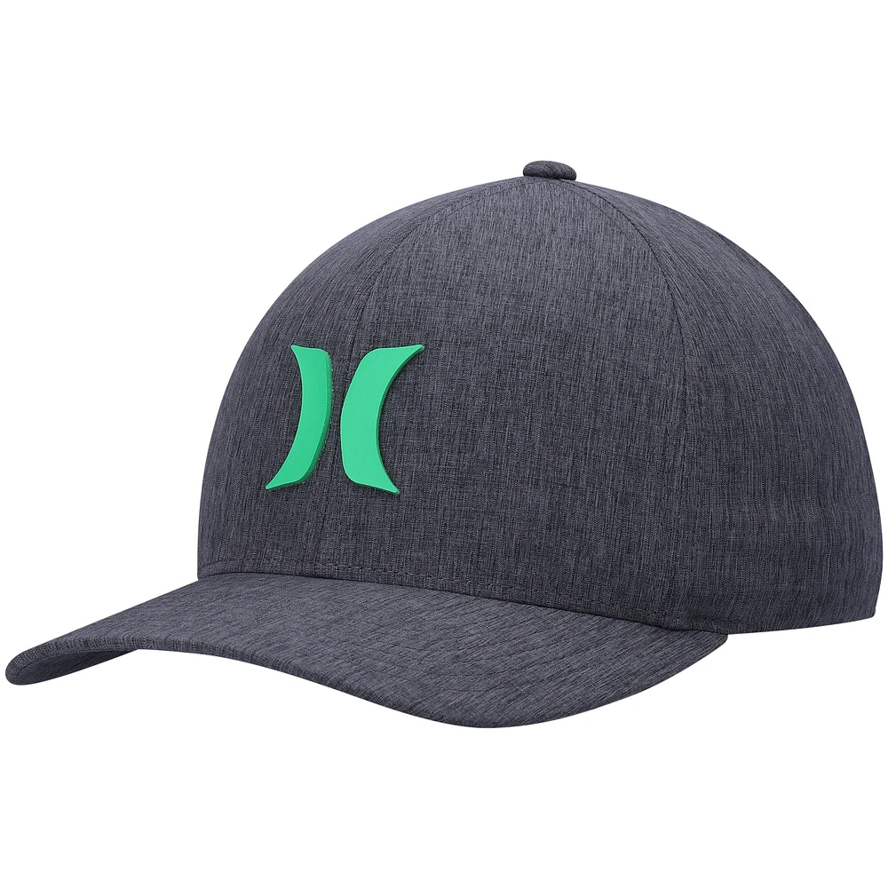 Men's Hurley Heathered Charcoal Sonic H2O-Dri Phantom Flex Hat