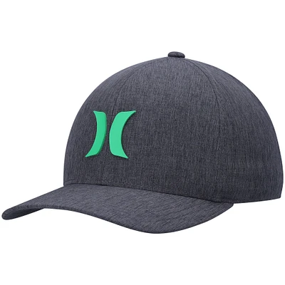 Men's Hurley Heathered Charcoal Sonic H2O-Dri Phantom Flex Hat