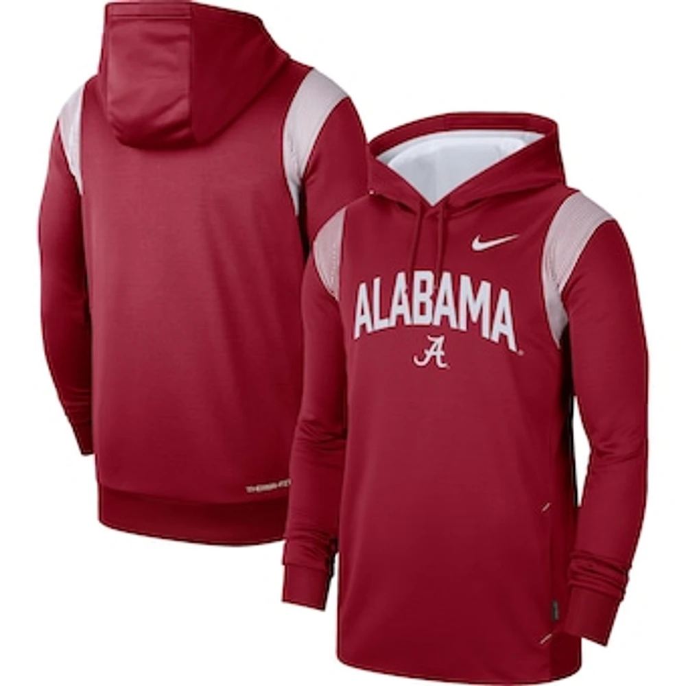 Men's Nike Crimson Alabama Tide 2022 Game Day Sideline Performance Pullover Hoodie